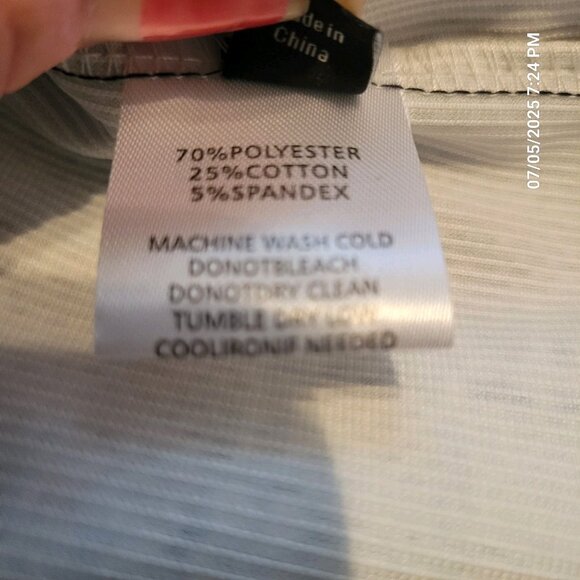 Ouku Button Down Shirt Size MnMulticolor Blue Shirt Long Sleeve Shirt - Picture 5 of 5